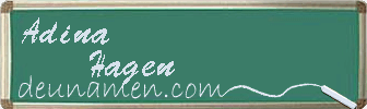 Adina Hagen Visitenkarte